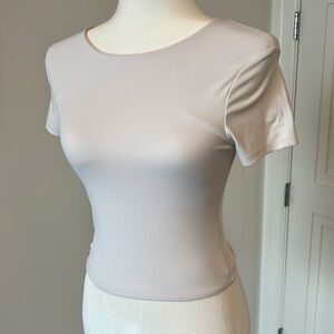 Express White Short Sleeve Top